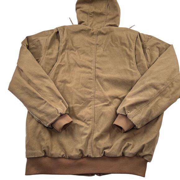 Ridgecut Men's Toughwear Super-Duty Sanded Duck Hooded Jacket men’s size XLT - Picture 2 of 7